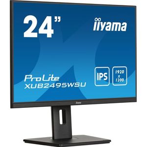 iiyama ProLite XUB2495WSU-B7 - 24 Inch - IPS - WUXGA - USB-hub - In hoogte verstelbaar