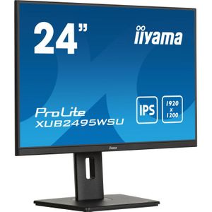 iiyama ProLite XUB2495WSU-B7 computer monitor 61 cm (24 inch) 1920 x 1200 Pixels 4K Ultra HD LED Zwart