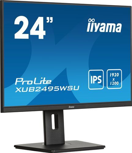iiyama ProLite XUB2495WSU-B7 - 24 Inch - IPS - WUXGA - USB-hub - In hoogte verstelbaar