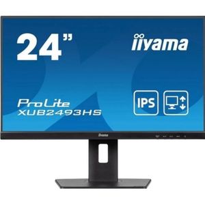 Iiyama ProLite XU2493HS-B6 LED-monitor Energielabel E (A - G) 60.5 cm (23.8 inch) 1920 x 1080 Pixel 16:9 0.5 ms HDMI, DisplayPort, Hoofdtelefoon (3.5 mm