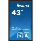 Iiyama 43iW - LCD Touch - 4K UHD - Zwart - LED - IPS