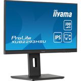 Iiyama - ProLite XUB2293HSU - 21,5" Full HD IPS Monitor - Zwart - USB-Hub