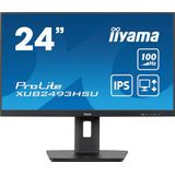 Iiyama - XUB2493HSU-B7 - Monitor - Zwart - 24 inch - Full HD - IPS - LED