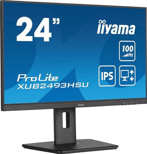 Iiyama - XUB2493HSU-B7 - Monitor - Zwart - 24 inch - Full HD - IPS - LED