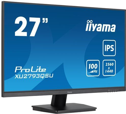 IIYAMA - 27 Inch Wide LCD Monitor - 2560 x 1440 QHD - IPS Panel - LED - Zwart