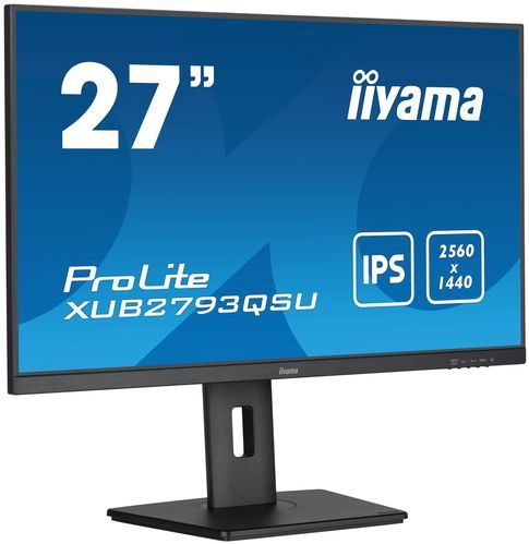 Iiyama - ProLite XUB2793QSU - 27" WQHD IPS Monitor - USB-Hub - 100Hz Verversingssnelheid