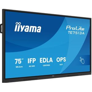 Iiyama 75iW IFP IR - Beeldscherm - 190,5 cm - 4K UHD - IPS