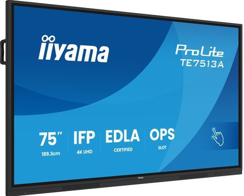 Iiyama 75iW IFP IR - Beeldscherm - 190,5 cm - 4K UHD - IPS
