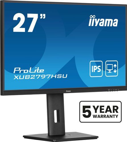 IIYAMA - 27" Wide LCD - Beeldscherm - Zwart - IPS Paneel - Full HD