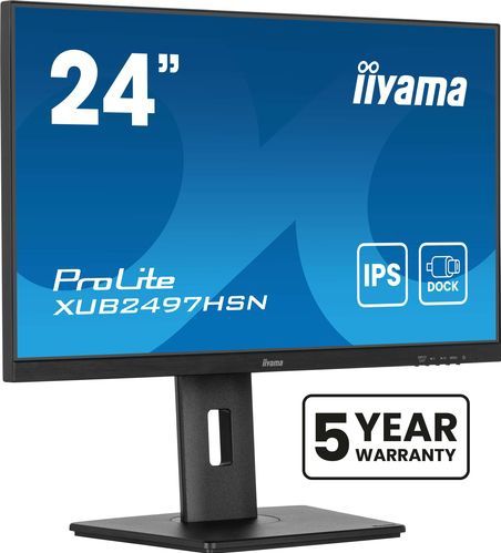 Iiyama - XUB2497HSN - 24'' IPS Monitor - Full HD - USB-C Dock - RJ45