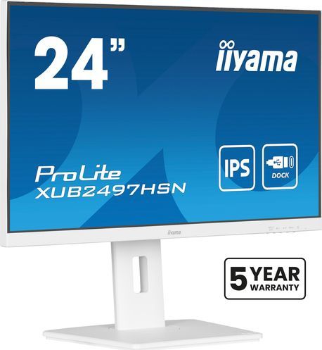 Monitor - 24 Inch - IPS - USB-C Dock - RJ45 LAN