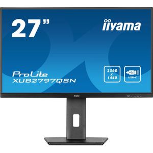 iiyama ProLite XUB2797QSN-B2 computer monitor 68,6 cm (27 inch) 2560 x 1440 Pixels 2K Ultra HD LED Zwart