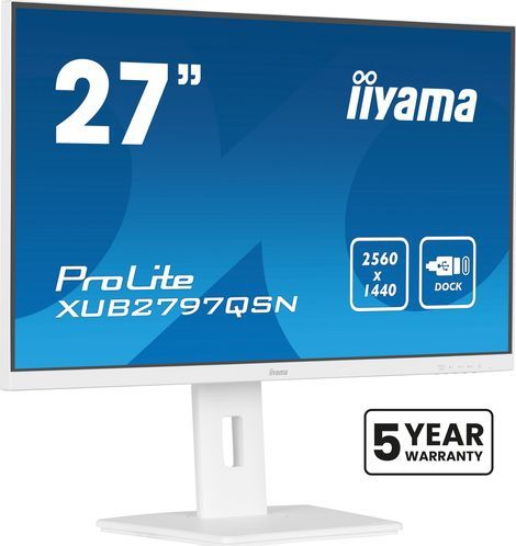 Iiyama - G-MASTER XUB2797QSN-W2 - Monitor - Wit - 27 Inch - 2560 x 1440 Pixels