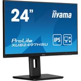 iiyama ProLite XUB2497HSU-B2 - LED-monitor 24"" - 1920 x 1080 Full HD @100Hz - IPS - 300 cd/m² - 1300:1 - Met USB-hub en 150mm in hoogte verstelbare voet - Zwart