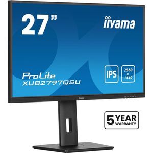 IIYAMA - 27 Inch - Beeldscherm - Zwart - LED - QHD Resolutie