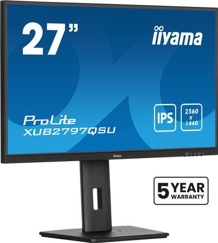 IIYAMA - 27 Inch - Beeldscherm - Zwart - LED - QHD Resolutie