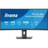 Iiyama - Prolite XCB3494WQSU-B1 - Monitor - 34’’ UWQHD - Curved VA-paneel