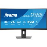 Iiyama - Prolite XCB3497WQSNP-B1 - Monitor - 34 inch - UWQHD - 120 Hz - VA-paneel