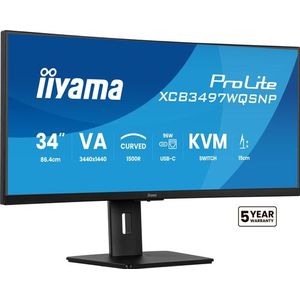 Iiyama - Prolite XCB3497WQSNP-B1 - Monitor - 34 inch - UWQHD - 120 Hz - VA-paneel