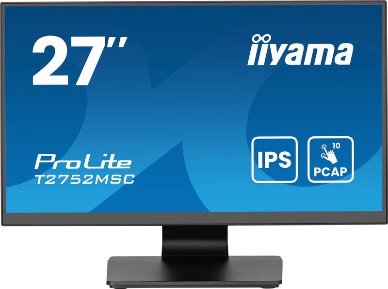 iiyama - T2752MSC-B1AG - Monitor - Zwart - IPS - 27 Inch - 1920 x 1080 Pixels