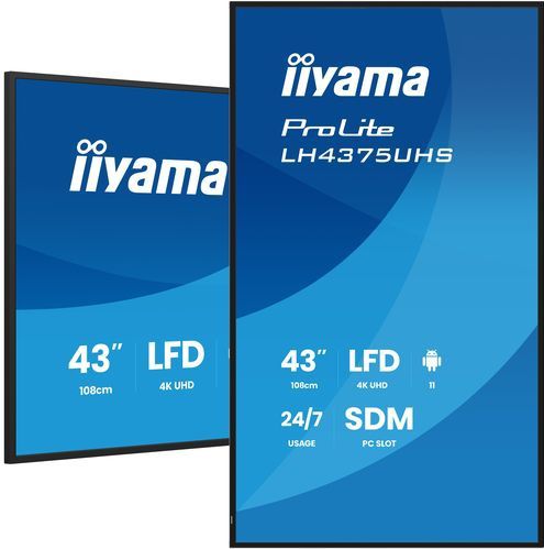 Iiyama - ProLite LH4375UHS-B2AG - 43 inch - 4K VA LED Monitor