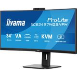 IIYAMA ProLite XCB3497WQSNPH-B1 - Beeldscherm - Zwart - 34" - UWQHD Curved VA Paneel