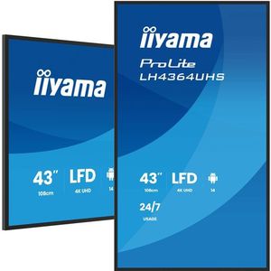 Iiyama 43iW - Beeldscherm - 4K UHD - VA - 109,2 cm - LED - 3840 x 2160 Pixels
