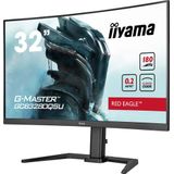 iiyama G-Master GCB3280QSU-B2 Red Eagle - 32 inch - QHD - VA - 180 Hz - in hoogte verstelbaar - Curved