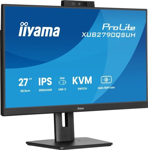 Iiyama ProLite XUB2790QSUH-B2 - 27 inch - Quad HD Monitor - IPS - KVM