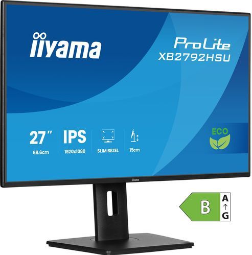IIYAMA - 27"WIDE - LCD Monitor - 1920 x 1080 - IPS Panel - LED - Adaptive Sync - USB-Hub