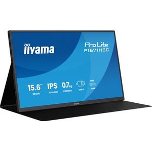 Iiyama - ProLite P1671HSC-B1 - Portable Monitor - Zwart - 15,6 inch - 1920x1080