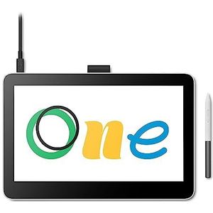 Wacom One 13 Touch-tekentablet met een 13.3” multi-touch scherm, Full-HD 99% sRGB, incl. EMR-pen zonder batterij, voor Windows, Mac, Chromebook en Android – perfect voor creatieve starters