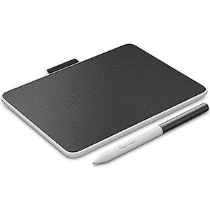 Wacom One S-pentablet incl. EMR-pen zonder batterij, Bluetooth-verbinding, voor Windows, Mac, Chromebook en Android – ideaal voor creatieve starters, digitaal tekenen en alledaagse kantoortaken.