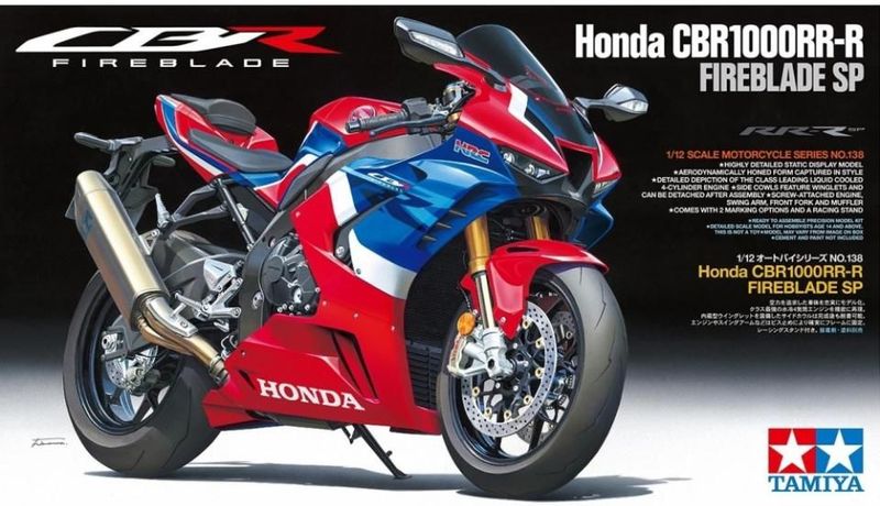 Tamiya 300014138 Honda CBR 1000-RR-R Fireblade SP Motorfiets (bouwpakket) 1:12