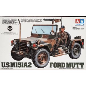 1:35 Tamiya 35123 US M151A2 Ford MUTT Truck with 1 Figure Plastic Modelbouwpakket