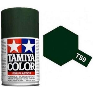 Tamiya TS-9 British Green - Gloss - Acryl Spray - 100ml Verf spuitbus
