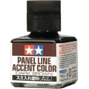 Tamiya 87140 Panel Line Accent Color - Dark Brown - 40ml Effecten potje