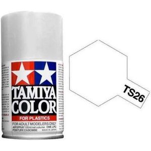 Tamiya TS-26 White - Gloss - Acryl Spray - 100ml Verf spuitbus