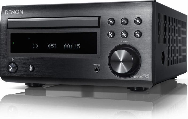 Denon RCD-M41 Zwart - CD Speler met Bluetooth en FM-radio - Hifi Geluid