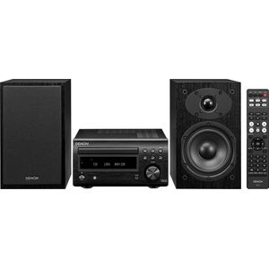 Denon - D-M41 - Mini HiFi-systeem met C - FM/AM-Tune - 30 Watt Per Kanaal en Bluetooth - Zwart
