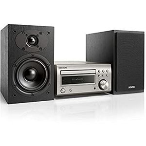 Denon D-M41 Home Audio Mini System 60 W Zwart, Zilver Microsysteem (Home Audio Mini System, 60 W, 2-weg, 12 cm, 2,5 cm)