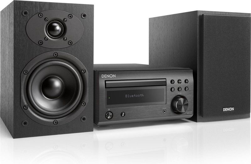 Denon - D-M41DAB - Stereosysteem - Zwart - Bluetooth - CD Speler - 2x 30 W