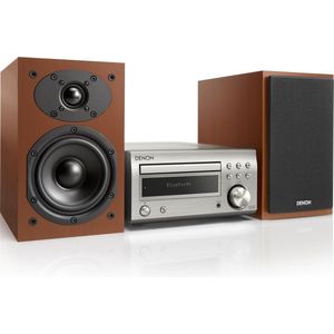 Denon - D-M41DAB - HiFi-Systeem - Zilver-Kers - CD, Bluetooth, UKW/DAB/DAB+-Radio