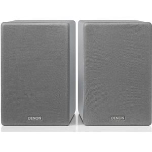 Denon SCN10 Lautsprecher, Zwei-Wege-HiFi-Lautsprecher für TV-Soundsystem, 2 x 65 W, kompatibel mit Empfängern und Verstärkern, Elegantes Design, Grau