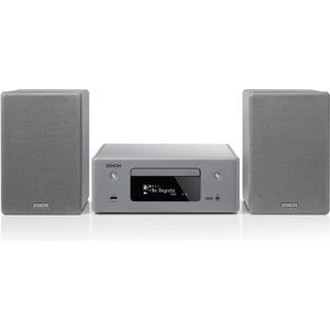 Denon CEOL N-10 Kompaktanlage, HiFi Verstärker mit 2-Wege Lautsprechern, CD-Player, Internetradio, Musikstreaming, HEOS Multiroom, Bluetooth, WLAN, AirPlay 2, Alexa Kompatibel, 2 Optische TV-Eingänge
