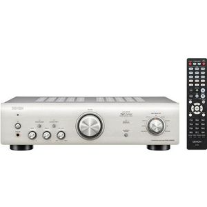 Denon PMA-600NE Versterker met Bluetooth Ondersteuning, Geïntegreerde Versterker met 2x 70 Watt, Digitale Ingangen, Ingebouwde Phono Equalizer, Analoge Modus, HiFi, Diepere Bas - Premium Zilver