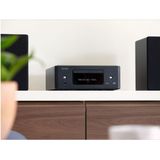 Denon CEOL N12 DAB compact systeem met AirPlay 2, HEOS en DAB+ (Meerkamer, Spotify Connect, 2x 65 W), Stereosysteem, Zwart