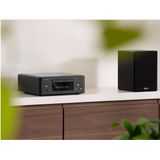 Denon CEOL N-12DAB HiFi-systeem met CD-speler, Muziekstreaming, HEOS Multiroom, Bluetooth, WiFi, AirPlay 2, Alexa-compatibel, 2 Optische TV-ingangen, DAB+ Radio - Zwart