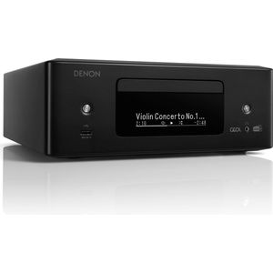 Denon CEOL N-12 DAB+ Alles-in-een-Hifisysteem met CD-speler, DAB/FM-radio, HDMI ARC, HEOS® Built-in streaming en Inclusief Speakers- Zwart