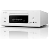 Denon CEOL N-12 DAB+ Alles-in-een-Hifisysteem met CD-speler, DAB/FM-radio, HDMI ARC, HEOS® Built-in streaming en Inclusief Speakers- Wit